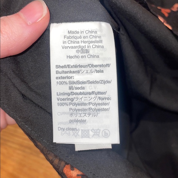 NWT madewell black floral blouse - Picture 5 of 5